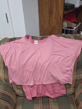 Women's Pink Tank Top Layered Style